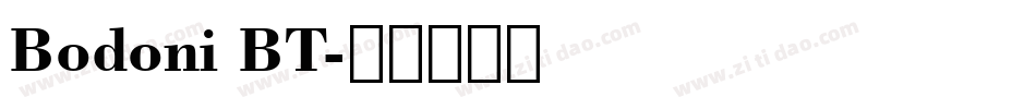 Bodoni BT字体转换